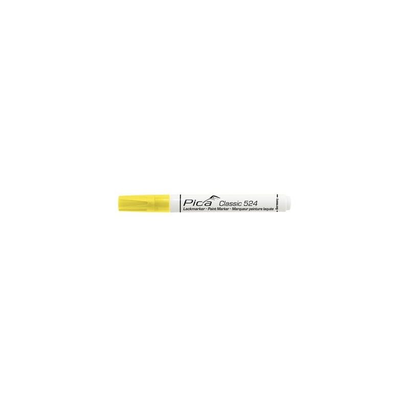 foto del prodotto pica pennarello indelebile giallo classic 524 ad alto contrasto