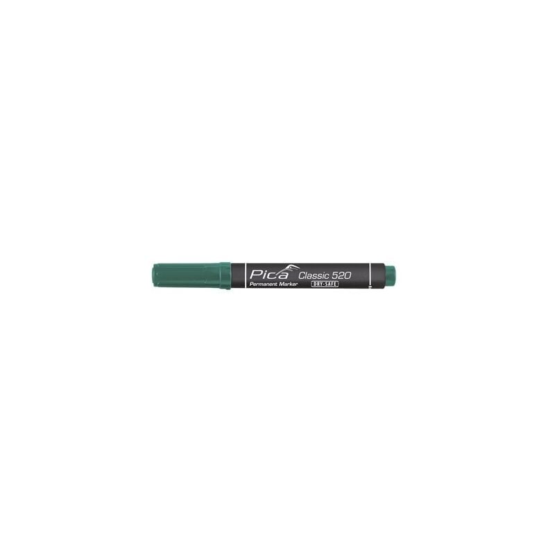 foto del prodotto pica pennarello indelebile indelebile classic 520 con punta tonda verde