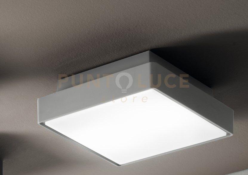 foto del prodotto picca plafoniera per esterni piccola grigio 1 luce attacco e2722x22cm