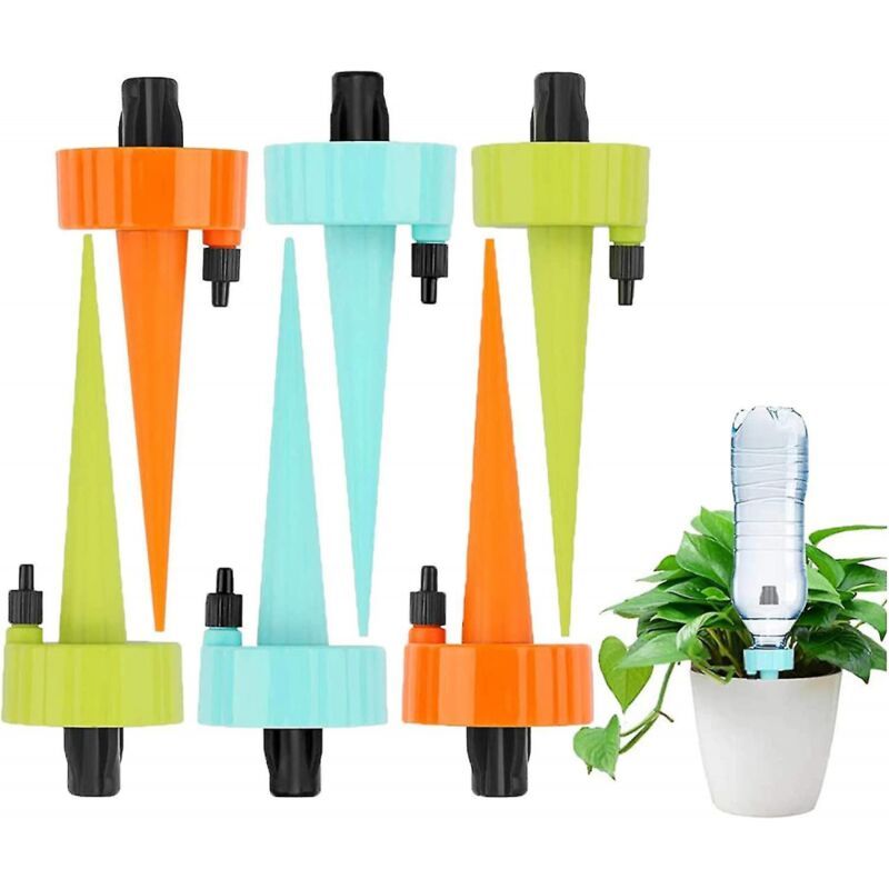 foto del prodotto picchetti autoirriganti, dispositivi di irrigazione regolabili per piante, irrigazione a goccia automatica per le vacanze bebusingoto
