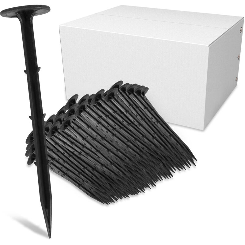 foto del prodotto picchetti di ancoraggio a terra 16cm, 400 pezzi, 5 mm, plastica, picchetto per tenda, chiodo da terra