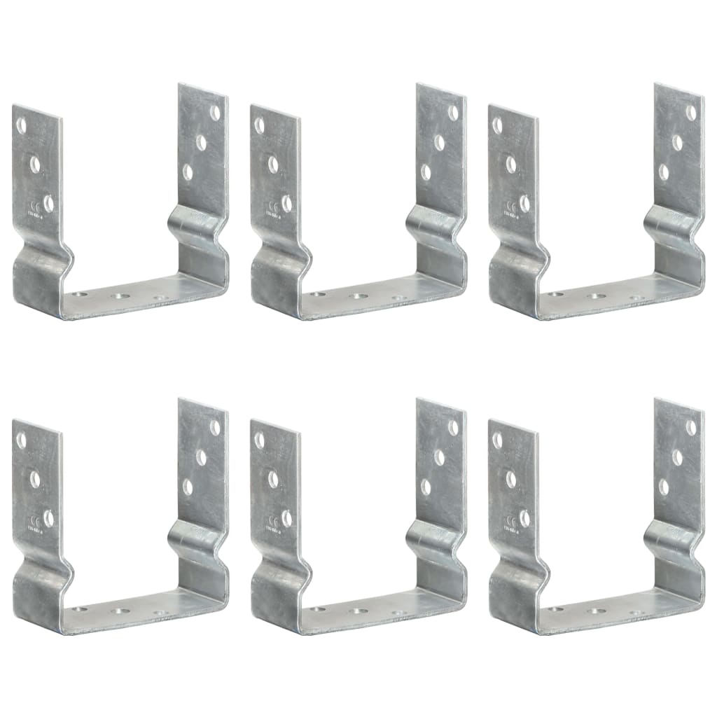 foto del prodotto picchetti per recinzione 6 pz argento 14x6x15cm acciaio zincatocod mxl 79680