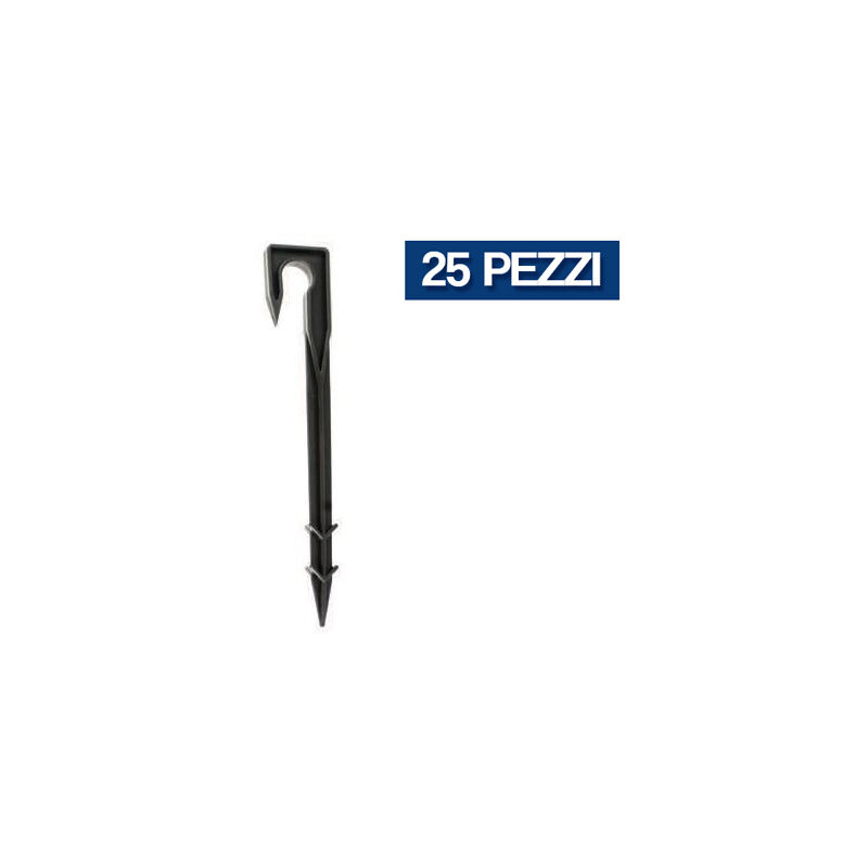 foto del prodotto picchetti supporto tubo ala gocciolante d.16 mm pz.25 38614 25 