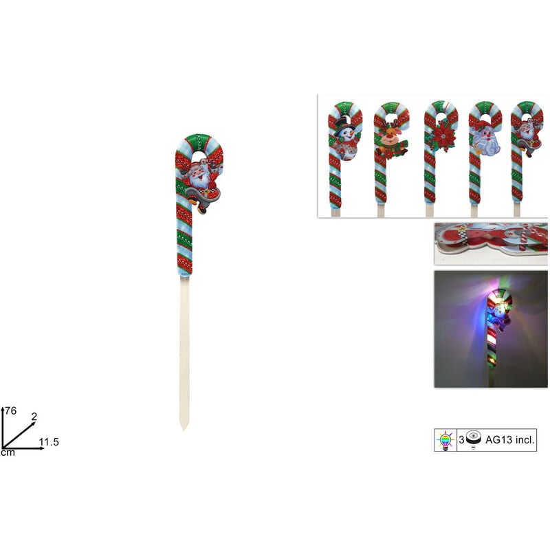 foto del prodotto picchetto bastoncino dimensione 76cm.con luci