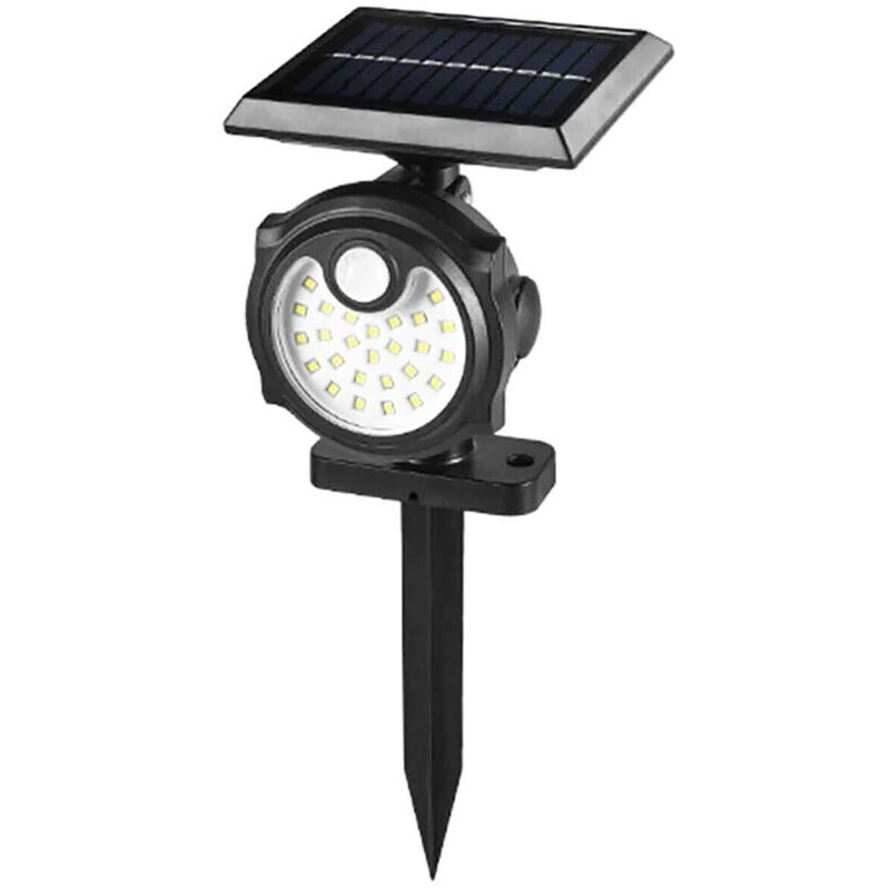 foto del prodotto picchetto giardino energia solare 26 smd led luce fredda sensore movimento b0393