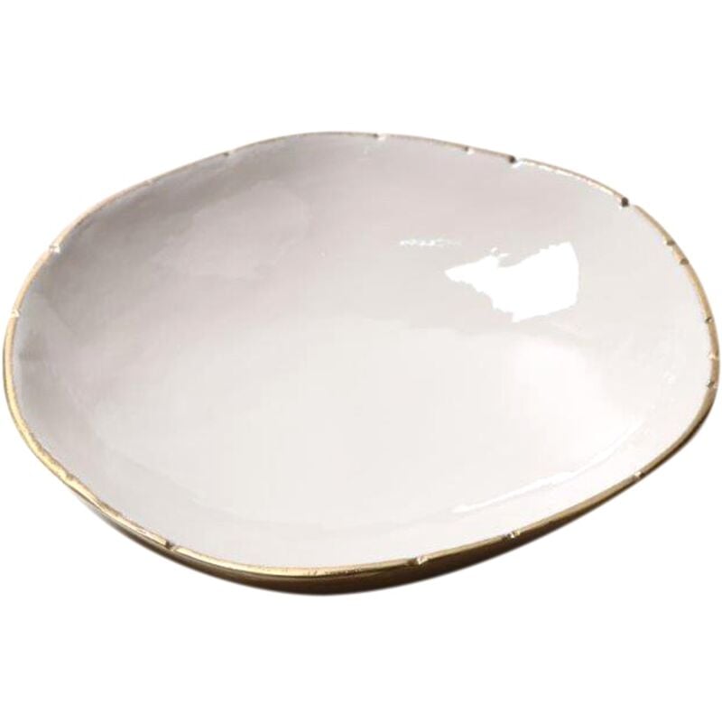 foto del prodotto piccola ciotola in alluminio bianco per una decorazione moderna ed elegante