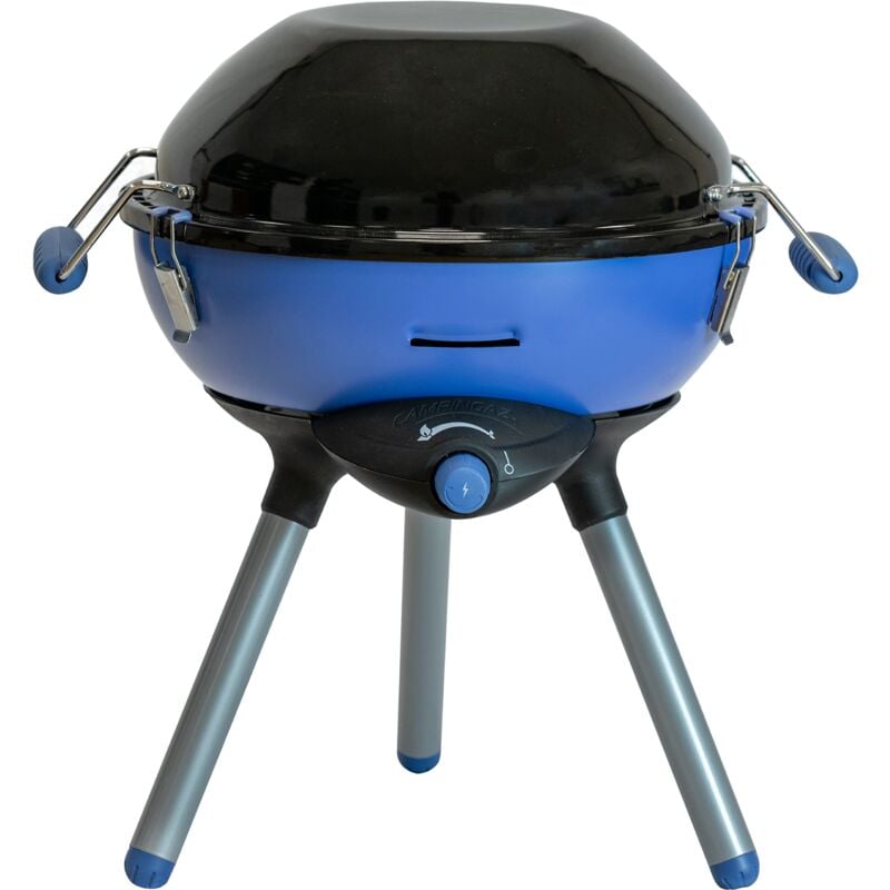 foto del prodotto piccola griglia per campeggio, festival o picnic, barbecue de campeggio con opzioni de cottura flessibile, fornello de gas con piastra antiaderente e