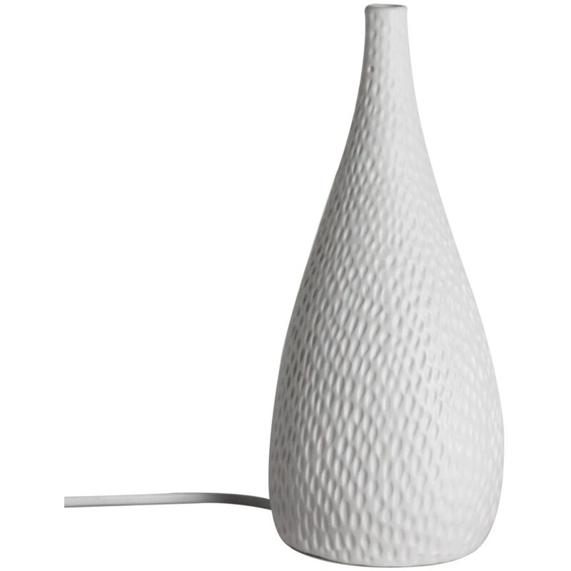 foto del prodotto piccola lampada in porcellana bianca in stile boh mien per la decorazione domestica