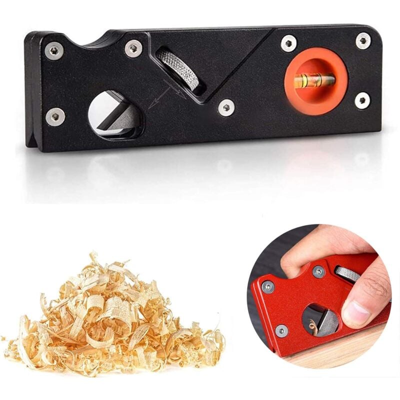 foto del prodotto piccola pialla per utensili per la lavorazione del legno pialla a smusso in metallo a mano artigianato in legno strumento per levigare i bordi degli