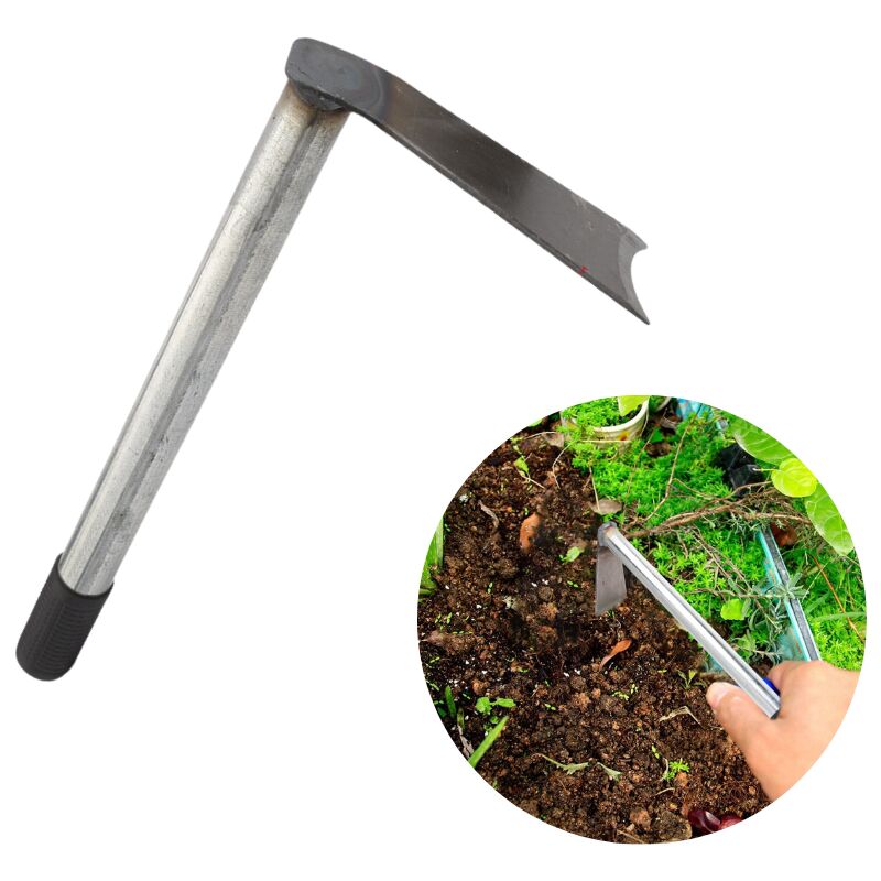 foto del prodotto piccola zappa da giardino, zappe portatili per diserbo e lavorazione del terreno, attrezzi da giardinaggio resistenti per giardinaggio e agricoltura