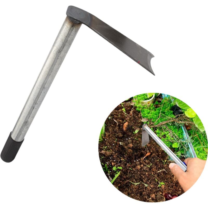 foto del prodotto piccola zappa da giardino, zappe portatili per diserbo e lavorazione del terreno, attrezzi da giardinaggio resistenti per giardinaggio e agricoltura all'aperto