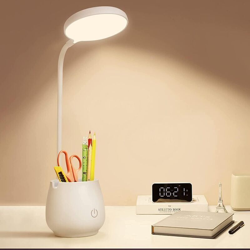 foto del prodotto piccole lampade e scrivania led ricaricabili, protezioni fantasiose, 3 modalit di colore pronte all uso, dortoirs d tudiants ausiliari adattabili e