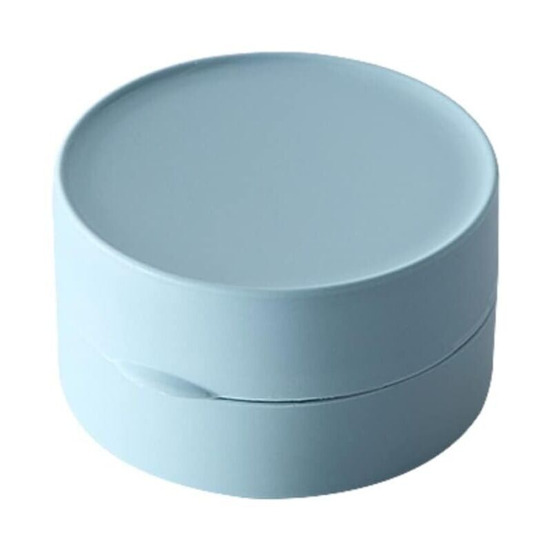 foto del prodotto piccolo contenitore da viaggio blu per sapone, robusto e a prova di perdite, ideale per escursioni, docce, bagni, scuole e palestre.