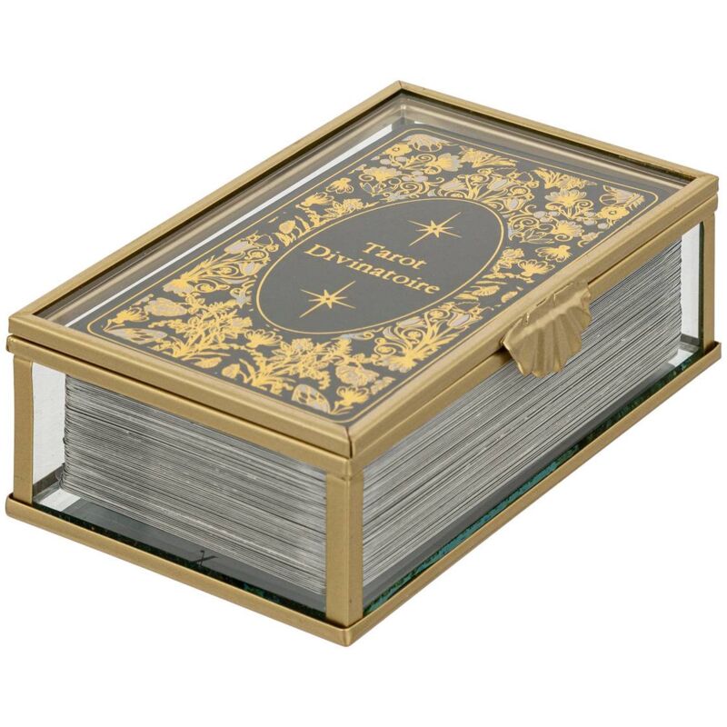 foto del prodotto piccolo mazzo di tarocchi cotage vetro oro l13cm atmosphera cr ateur d'int rieur