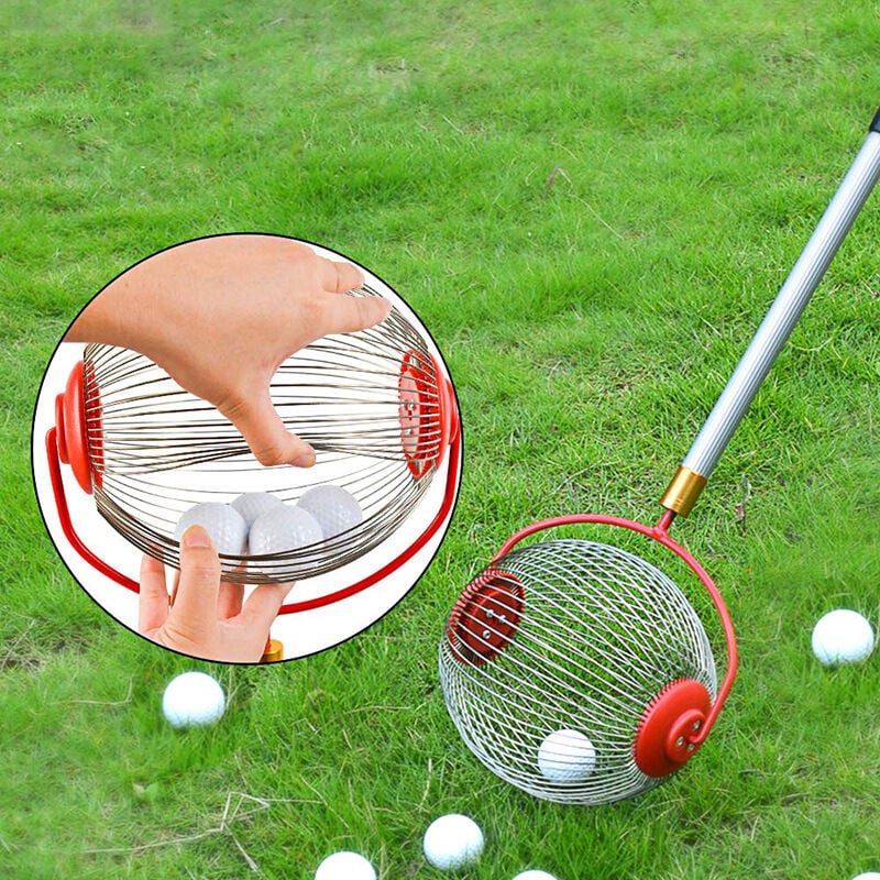 foto del prodotto piccolo raccoglitore di noci per esterni leggero regolabile in acciaio inossidabile con rullo attrezzi da giardino per frutteto famiglia piccola