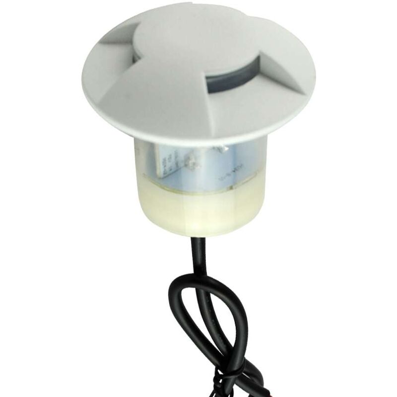 foto del prodotto piccolo spot 0.75w led bianco built in 3 direzioni bianco hot 2700k