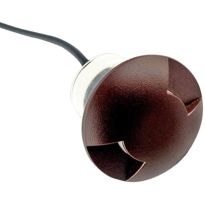 immagine 0 del prodotto piccolo spot 0.75w led brown built in 2 direzioni bianco hot 2700k