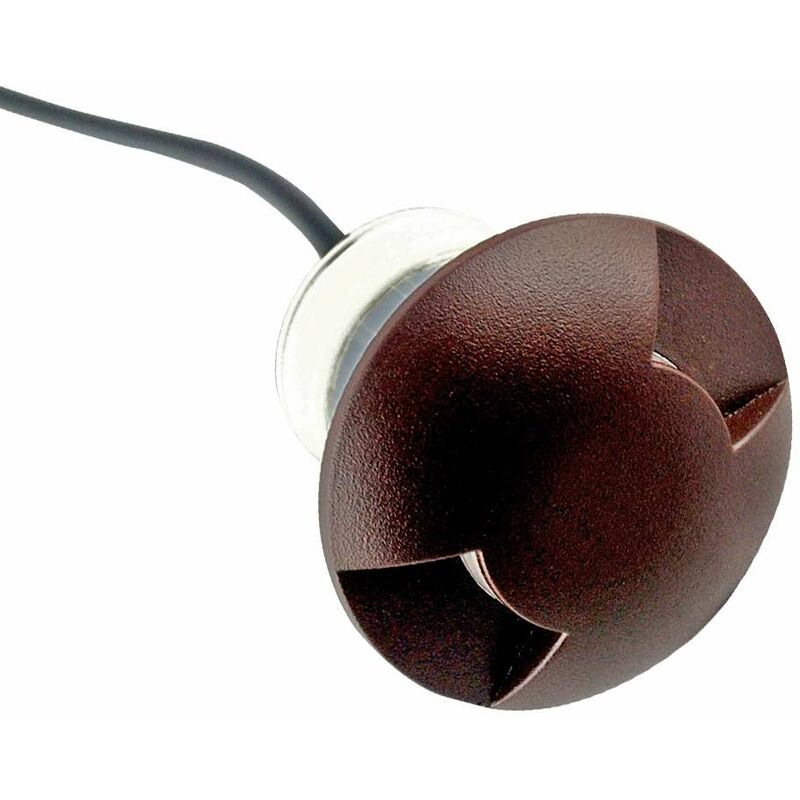 foto del prodotto piccolo spot 0.75w led brown built in 2 direzioni luce blu
