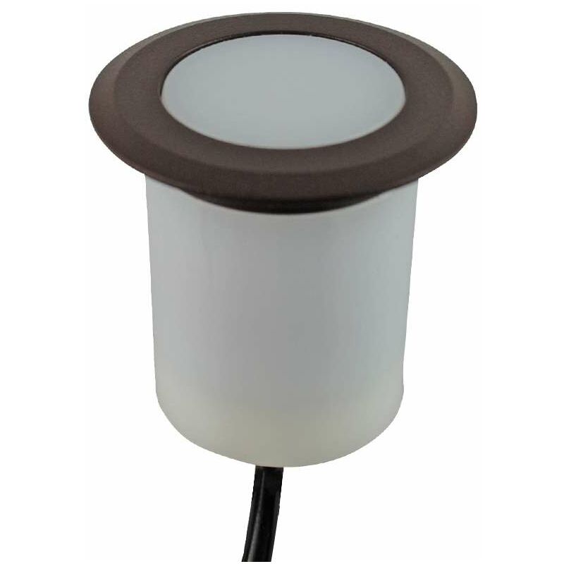 foto del prodotto piccolo spot recessable 1.5w led torre marrone impermeabile ip67 luce blu