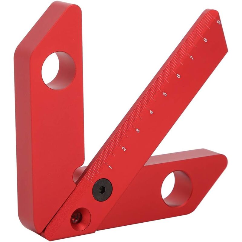 foto del prodotto piccolo utensile per tracciatura ad angolo retto da 45 90 gradi indicatore di linea centri di marcatura della linea centrale