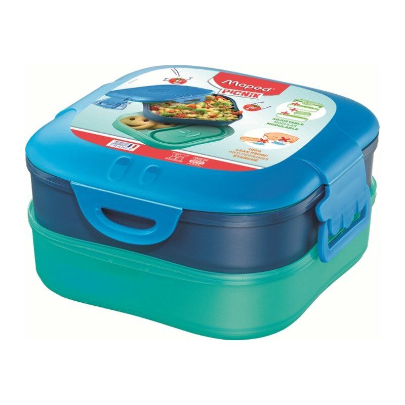 foto del prodotto picnik set per borsa portapranzo 1,4 l blu, verde 1 pz maped