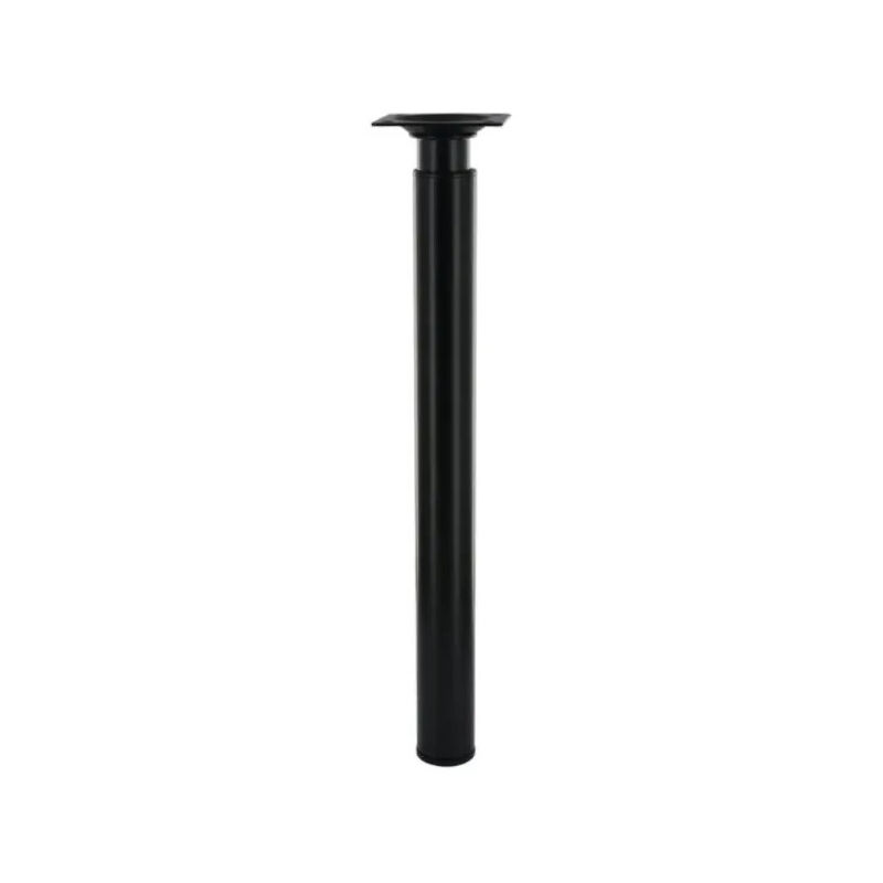 foto del prodotto pied droit pour table haute charly en bois d h tre verni et acier noir, h 748 mm, d 50 mm