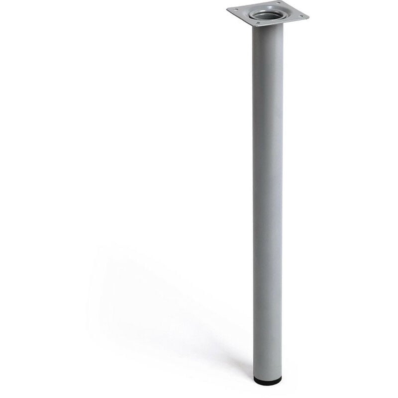 foto del prodotto piede cilindrica in acciaio chrome cromo mat 3x40cm fralatn stile moderno 150 150kg