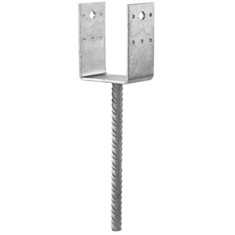 foto del prodotto piede del palo a u da incassare ppd 140x90mm spessore 5mm