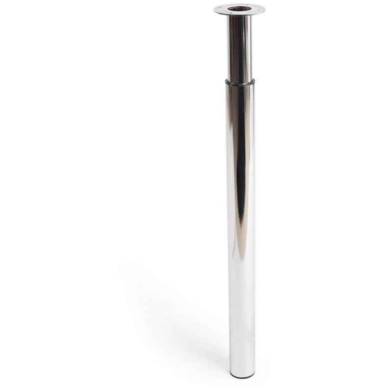 foto del prodotto piede estensibile acciaio cromato polito cilindro 71 110 cm tavolo e banco