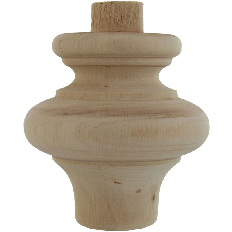 foto del prodotto piede in legno ontano art.53014 mm.80x80 8 pz
