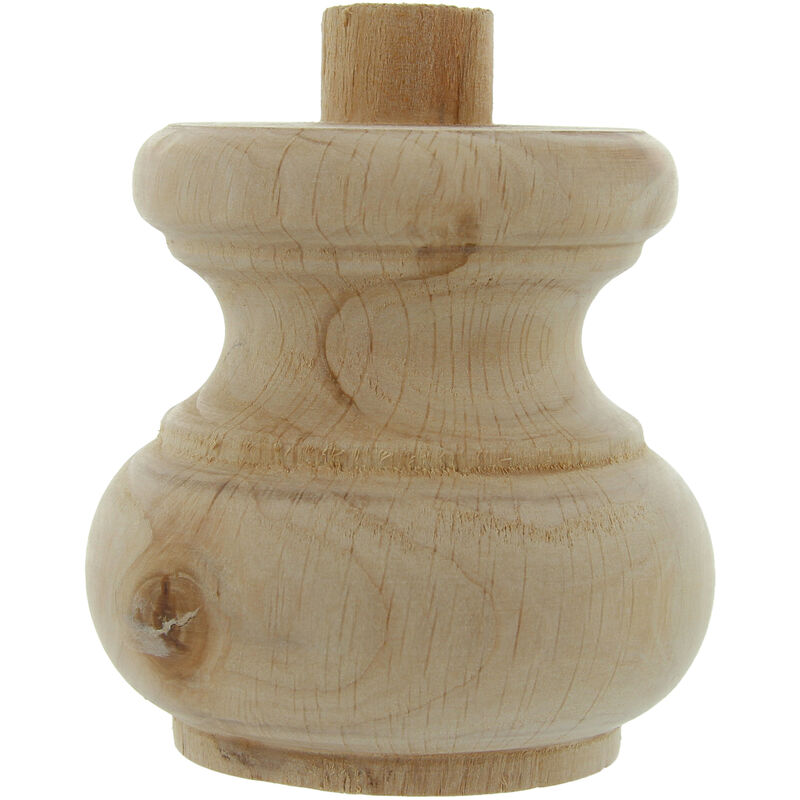 foto del prodotto piede legno grezzo art.53008 mm. 80x75