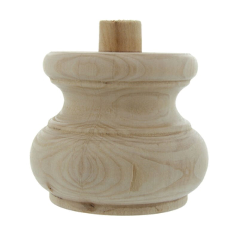 foto del prodotto piede legno grezzo art. 53008 mm.95x75. prezzo per 1 pezzo.