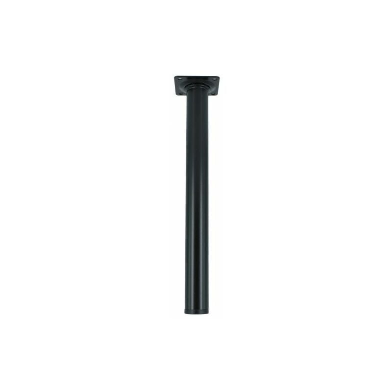 foto del prodotto piede p tavolo acciaio d. 30 x h 800 mm nero 4 pz