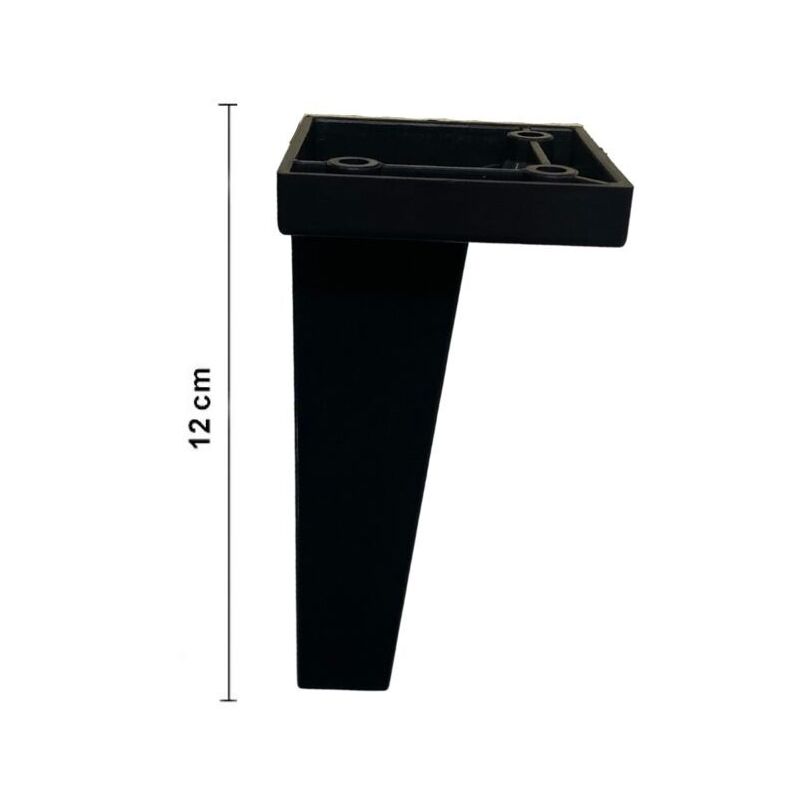 foto del prodotto piede per mobile nero 5,5x5,5 cm