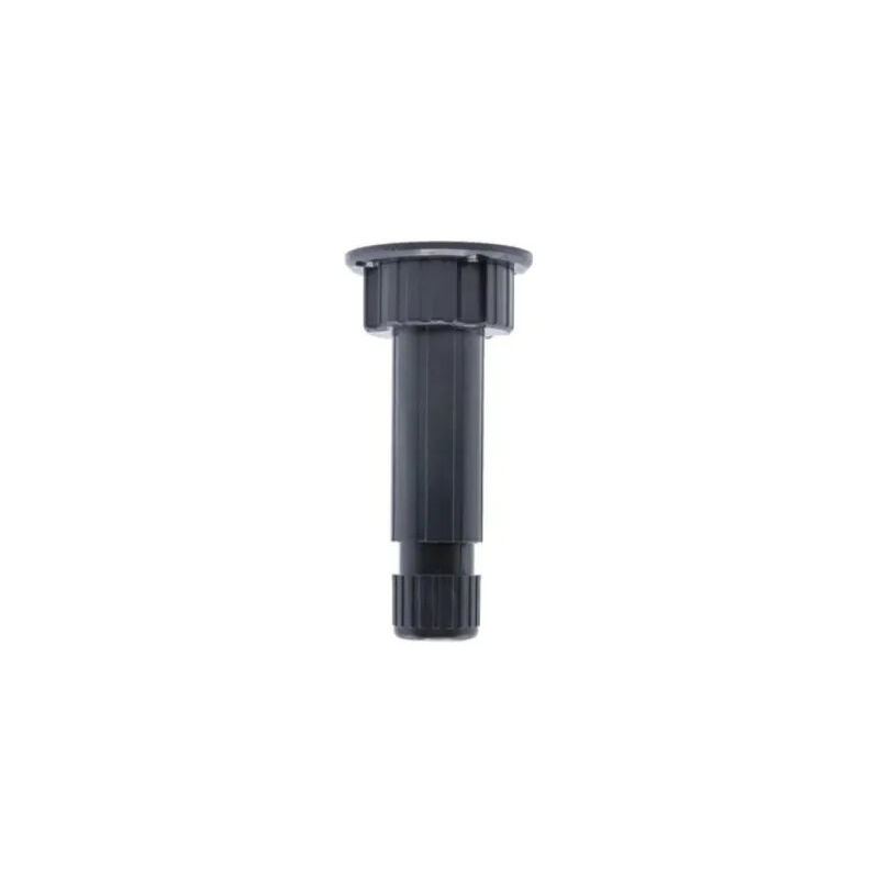 foto del prodotto piede per piedistallo cilindrico da cucina, d. 28mm x h. 100 mm, piastra di base d. 60 mm, plastica nera