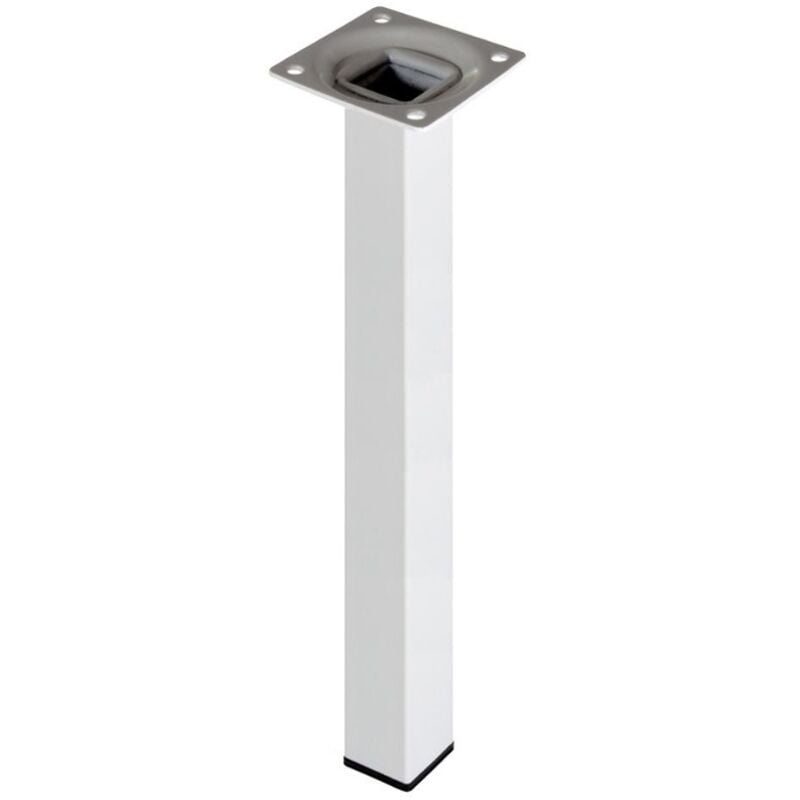 foto del prodotto piede quadro bianco 25x25 h 800 mm element system