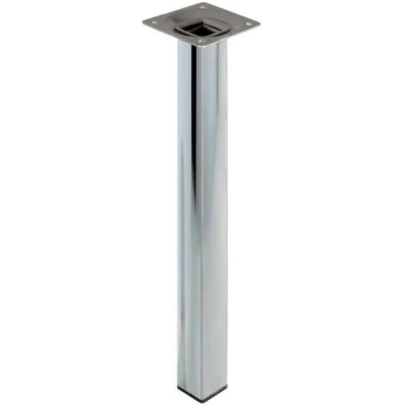 foto del prodotto piede quadro cromato 25x25 h700 mm element system