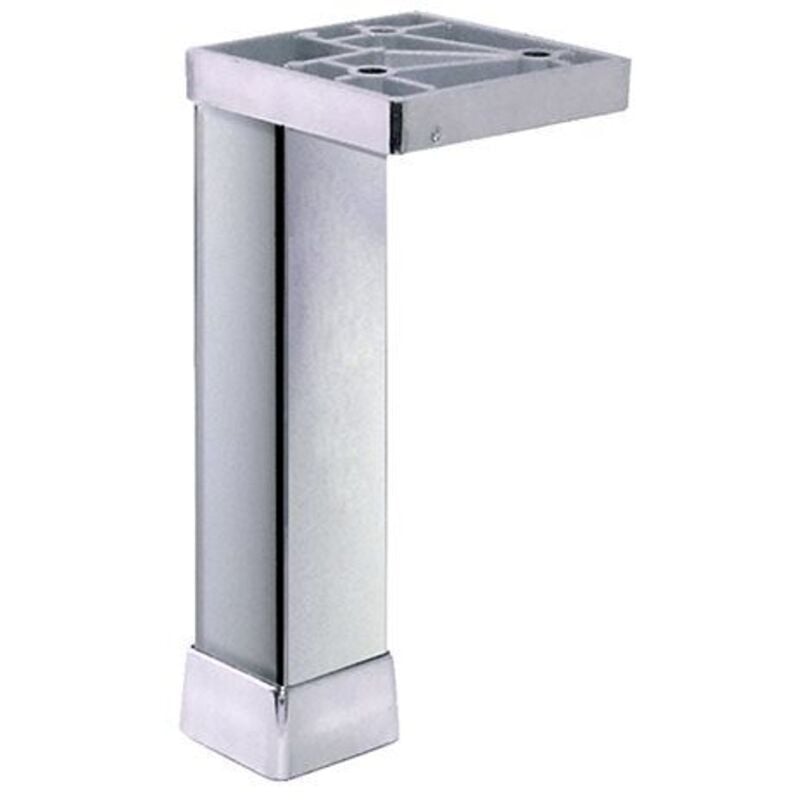 foto del prodotto piedino con flangia quadra inmetallo cromo h150mm masidef
