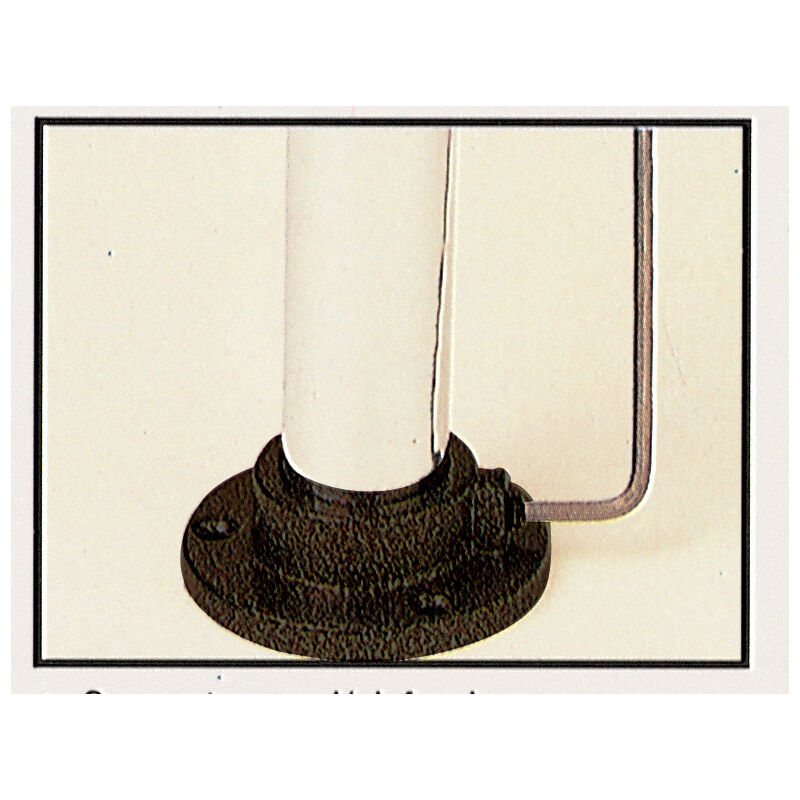 foto del prodotto piedino fisso per tubo vernic. nero fig.5 