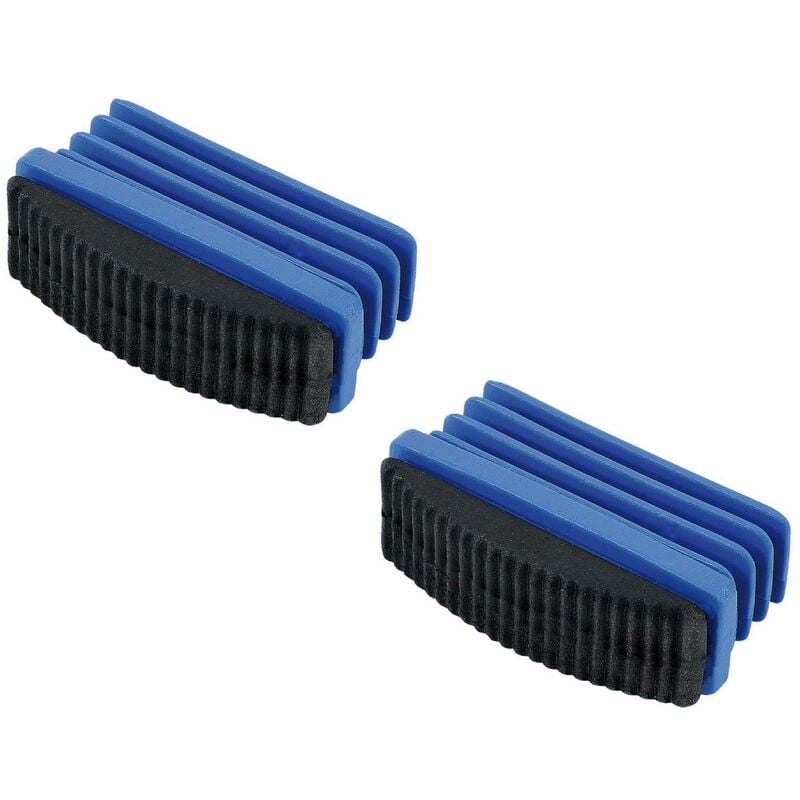 foto del prodotto piedino in plastica con supporto gommato per scala di alluminio svasata in kit da 2 pezzi