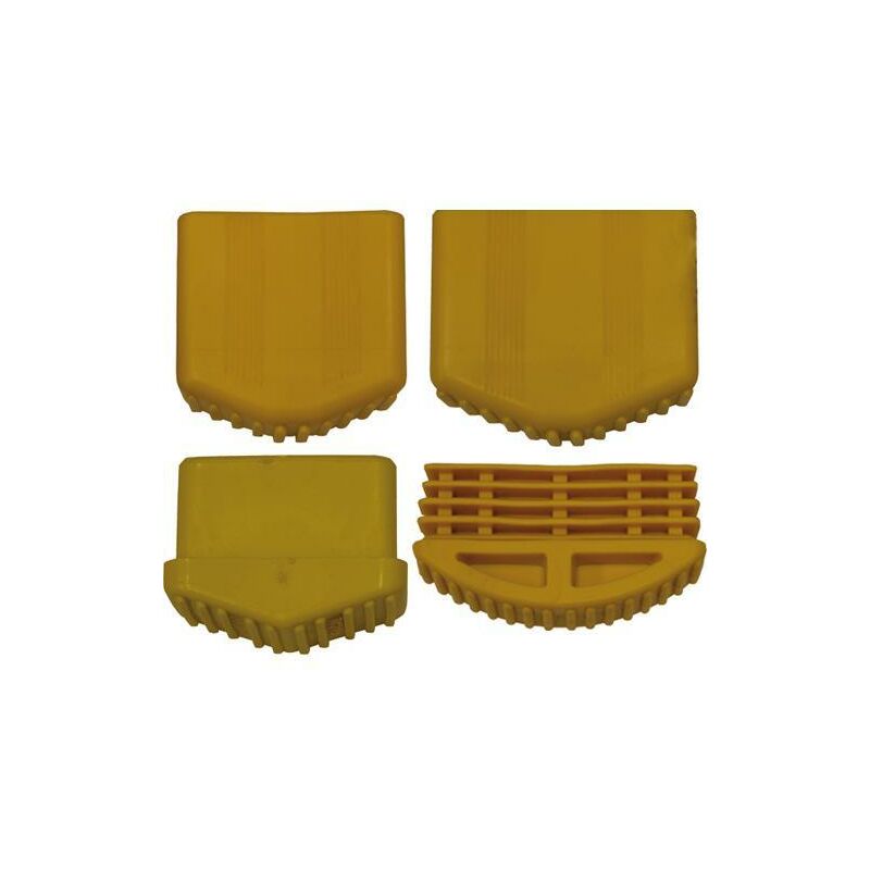 foto del prodotto piedino in pvc per scala singola esterno 24x60 mm giallo maurer