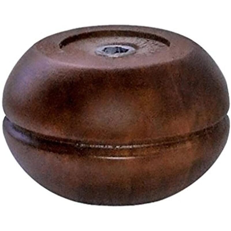 foto del prodotto piedino per mobili a cipolla 50mm h. 95mm realizzato in legno di noce