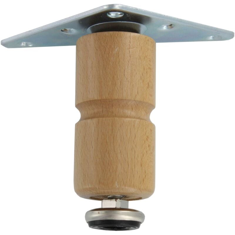 foto del prodotto piedino regolabile legno 200 mm chiaro 4 pz 2 bl