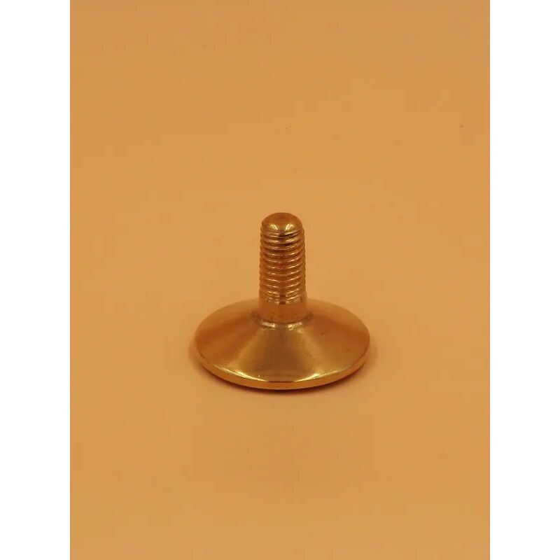 foto del prodotto piedino regolabile maco art. 83 ottone d.40 m.10 ottone lucido