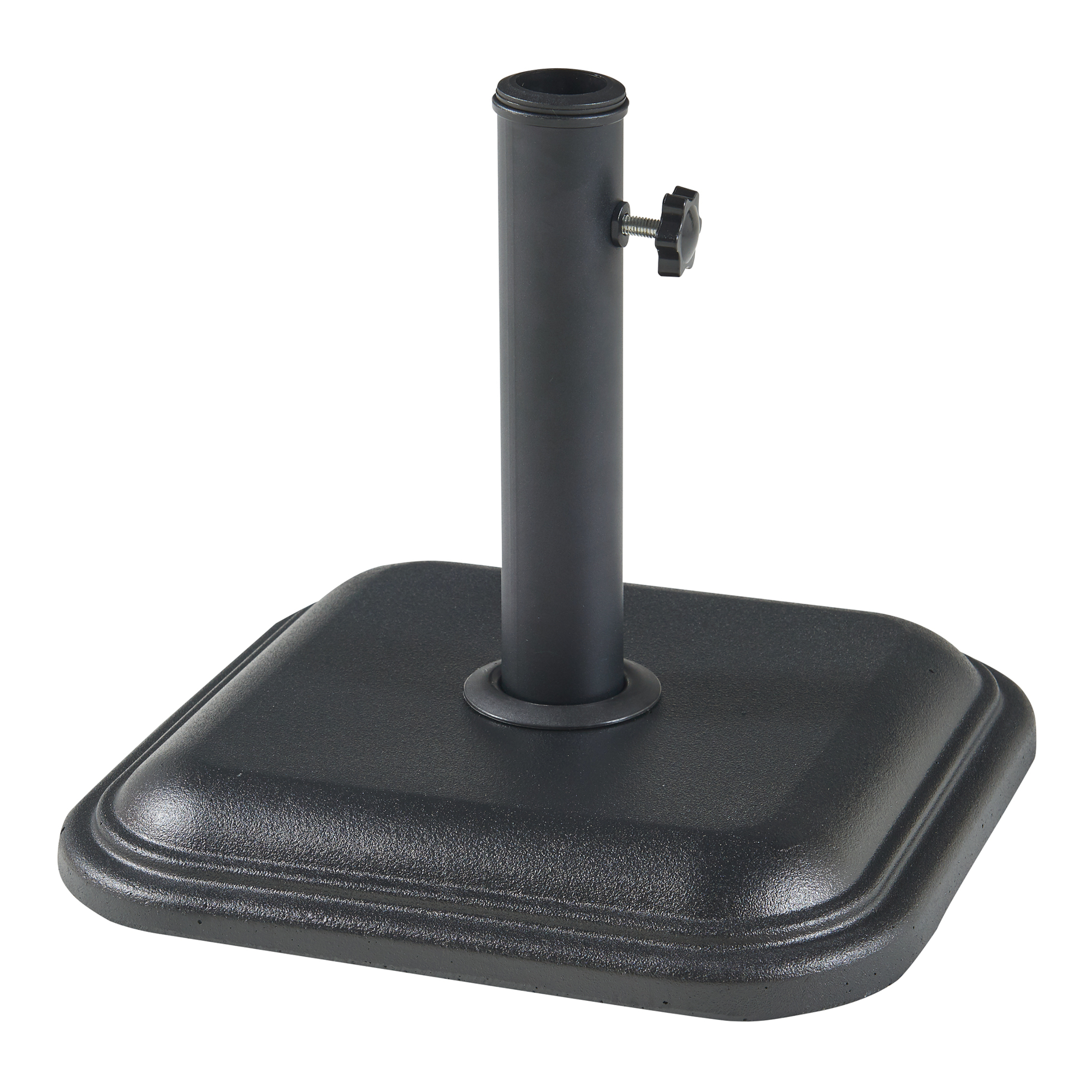 foto del prodotto piedistallo biccari per ombrellone blocco di cemento 35x35x4,5 cm nero casa.pro