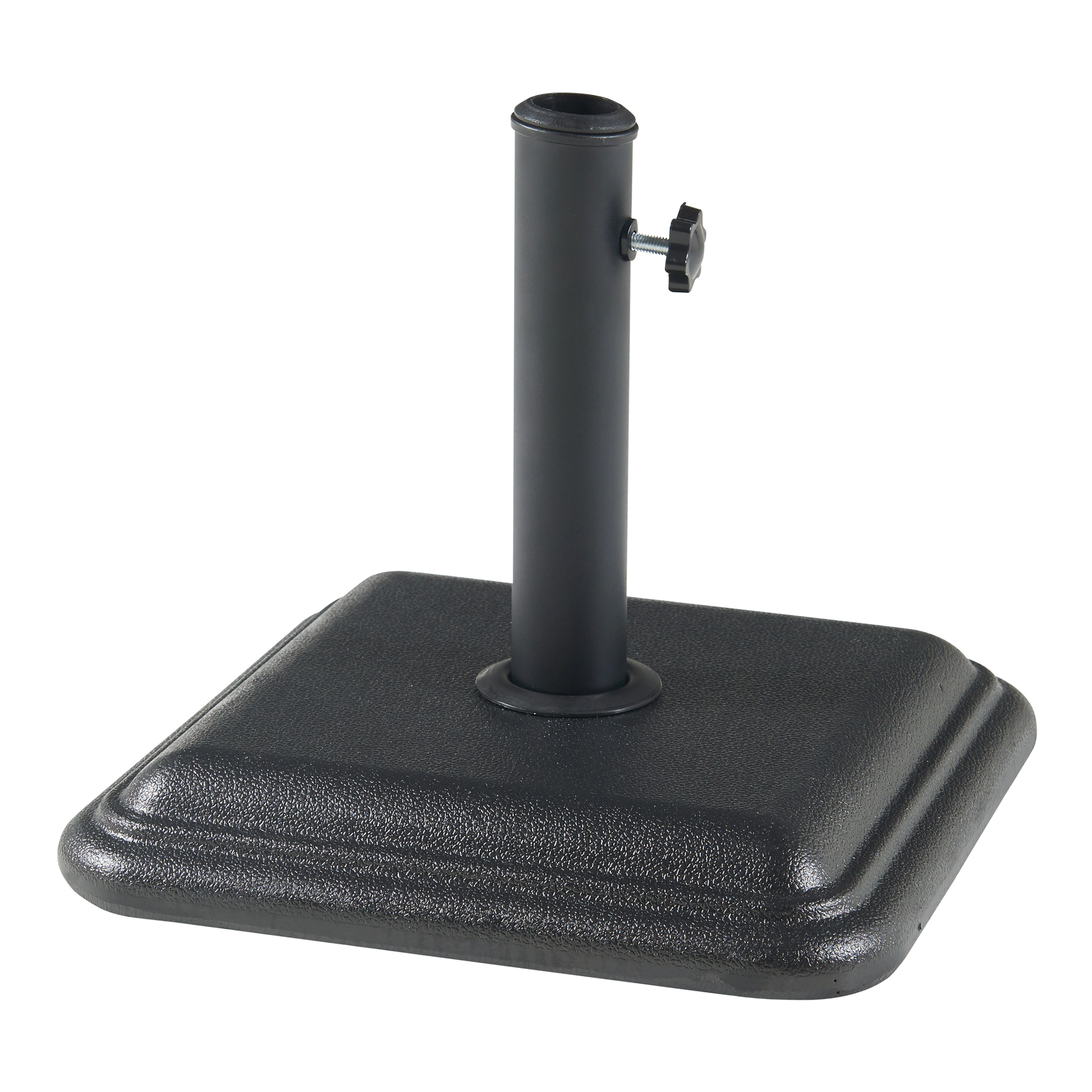 foto del prodotto piedistallo biccari per ombrellone blocco di cemento 35x35x5,5 cm nero casa.pro
