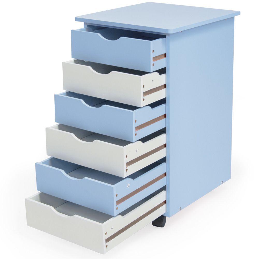 foto del prodotto piedistallo da scrivania per mobili in legno per bambini 66 cm blu e bianco 08 0000393