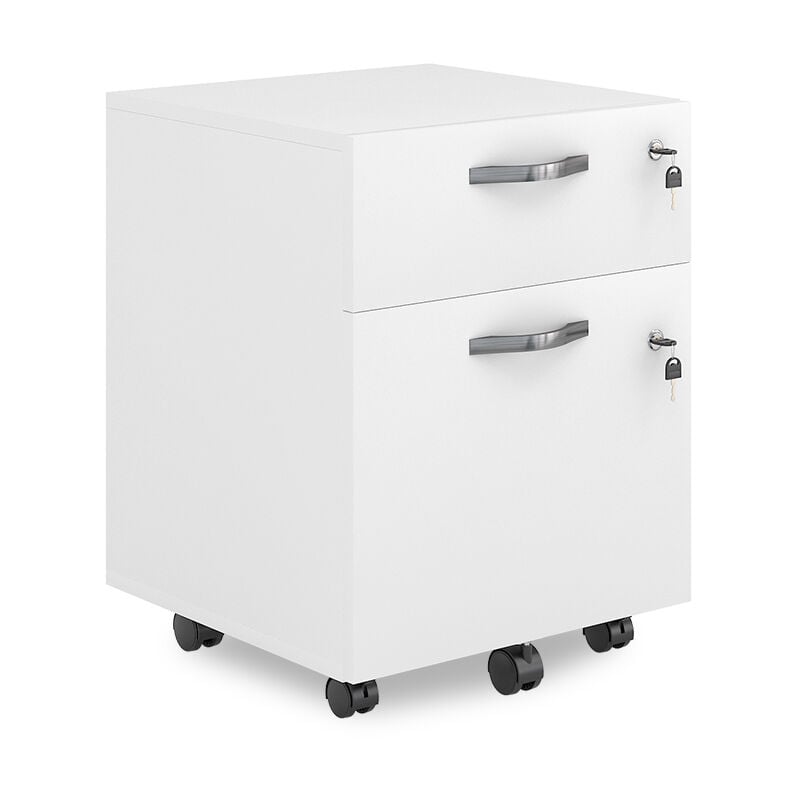 foto del prodotto piedistallo mobile bregenz, bianco, 40 x 53 cm bloccabile, vicco