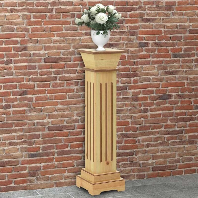 foto del prodotto piedistallo per piante quadrato classico legno 17x17x66 cm mdf