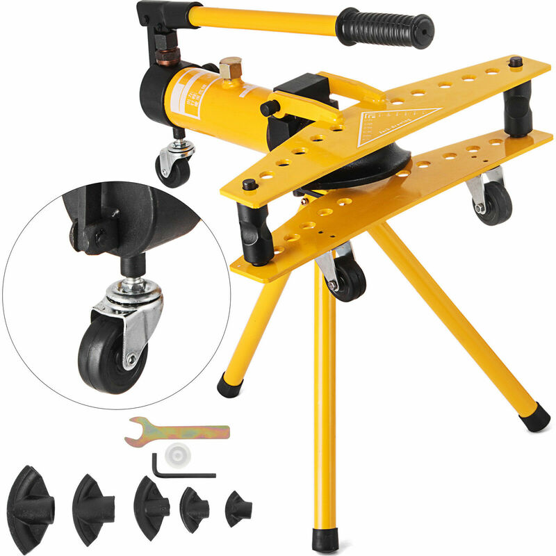 foto del prodotto piegatrice per lamiera rotante piegatrice per formatura di lamiere curvatubi manuale diametro esterno da 13mm a 34mm uscita 10t vevor
